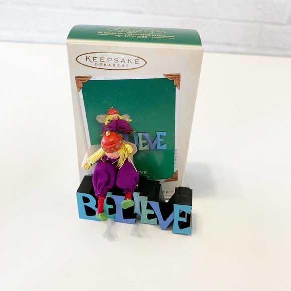 Hallmark Keepsake Ornament Miniature Pixie Parachute & Paintbox Pixies Believe - Picture 4 of 8